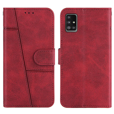 Handytasche Stand Schutzhülle Flip Leder Hülle Y01X für Samsung Galaxy A51 4G Rot