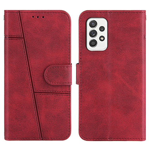 Handytasche Stand Schutzhülle Flip Leder Hülle Y01X für Samsung Galaxy A52 5G Rot