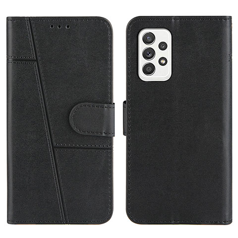 Handytasche Stand Schutzhülle Flip Leder Hülle Y01X für Samsung Galaxy A52s 5G Schwarz