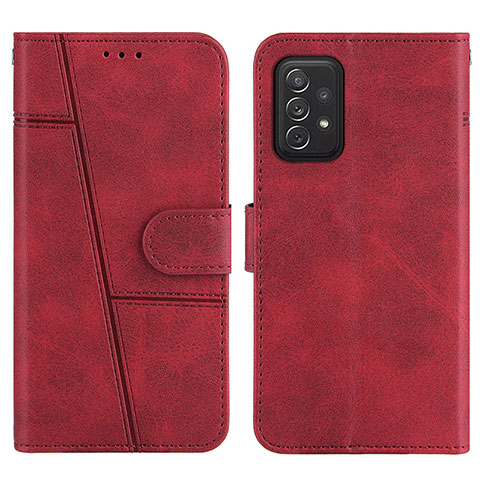 Handytasche Stand Schutzhülle Flip Leder Hülle Y01X für Samsung Galaxy A72 5G Rot