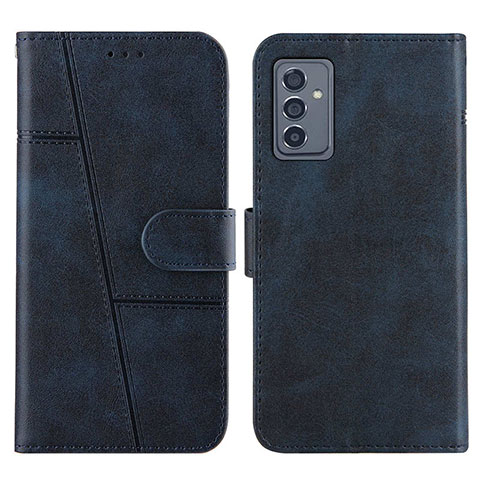 Handytasche Stand Schutzhülle Flip Leder Hülle Y01X für Samsung Galaxy A82 5G Blau
