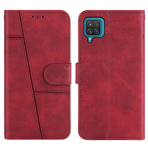 Handytasche Stand Schutzhülle Flip Leder Hülle Y01X für Samsung Galaxy M12 Rot