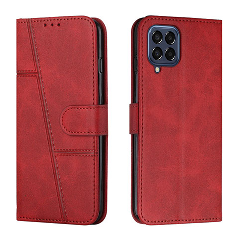 Handytasche Stand Schutzhülle Flip Leder Hülle Y01X für Samsung Galaxy M33 5G Rot