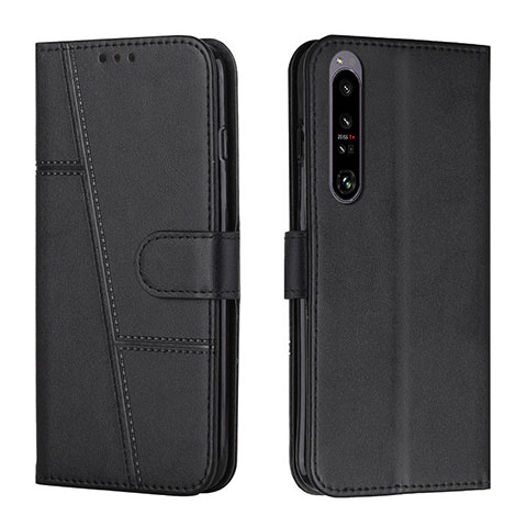 Handytasche Stand Schutzhülle Flip Leder Hülle Y01X für Sony Xperia 1 IV SO-51C Schwarz