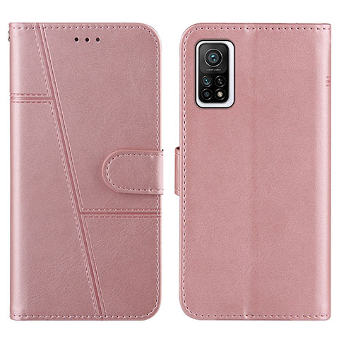 Handytasche Stand Schutzhülle Flip Leder Hülle Y01X für Xiaomi Mi 10T 5G Rosegold