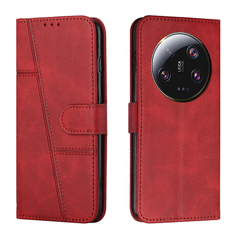 Handytasche Stand Schutzhülle Flip Leder Hülle Y01X für Xiaomi Mi 13 Ultra 5G Rot