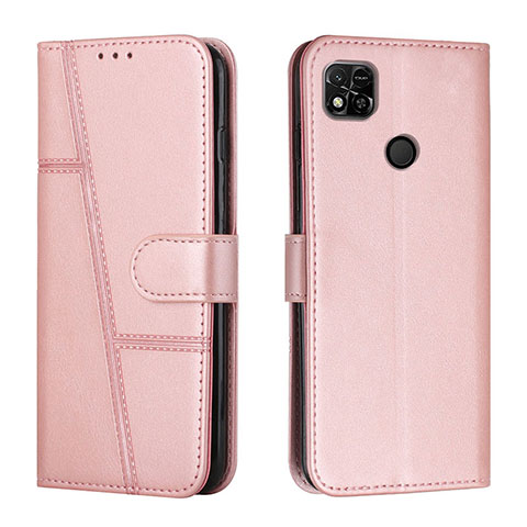 Handytasche Stand Schutzhülle Flip Leder Hülle Y01X für Xiaomi POCO C3 Rosegold