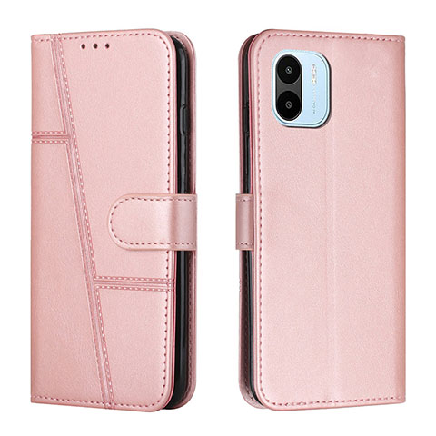 Handytasche Stand Schutzhülle Flip Leder Hülle Y01X für Xiaomi Poco C50 Rosegold