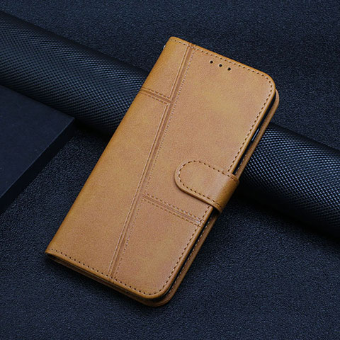 Handytasche Stand Schutzhülle Flip Leder Hülle Y01X für Xiaomi Poco F5 Pro 5G Hellbraun