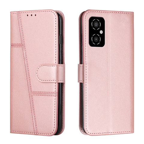 Handytasche Stand Schutzhülle Flip Leder Hülle Y01X für Xiaomi Poco M4 5G Rosegold