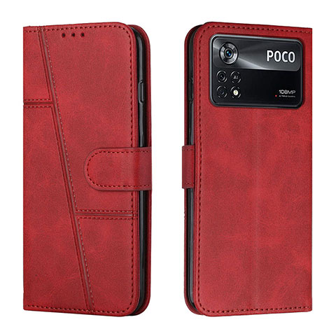 Handytasche Stand Schutzhülle Flip Leder Hülle Y01X für Xiaomi Poco X4 Pro 5G Rot
