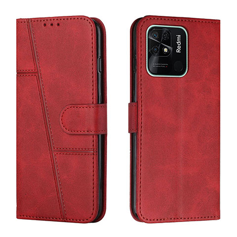 Handytasche Stand Schutzhülle Flip Leder Hülle Y01X für Xiaomi Redmi 10C 4G Rot