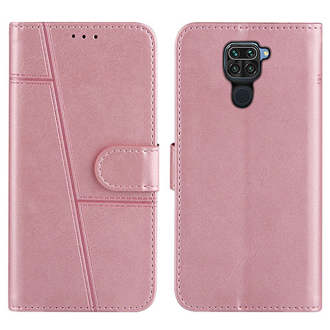 Handytasche Stand Schutzhülle Flip Leder Hülle Y01X für Xiaomi Redmi 10X 4G Rosegold