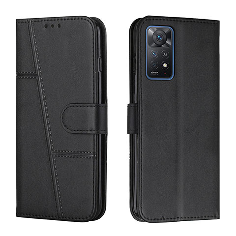 Handytasche Stand Schutzhülle Flip Leder Hülle Y01X für Xiaomi Redmi Note 11 Pro 4G Schwarz