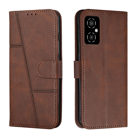 Handytasche Stand Schutzhülle Flip Leder Hülle Y01X für Xiaomi Redmi Note 11R 5G Braun