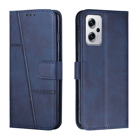 Handytasche Stand Schutzhülle Flip Leder Hülle Y01X für Xiaomi Redmi Note 11T Pro 5G Blau