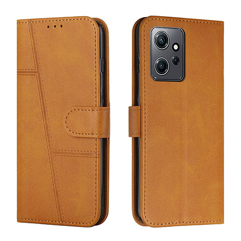 Handytasche Stand Schutzhülle Flip Leder Hülle Y01X für Xiaomi Redmi Note 12 4G Hellbraun