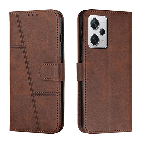 Handytasche Stand Schutzhülle Flip Leder Hülle Y01X für Xiaomi Redmi Note 12 Pro 5G Braun