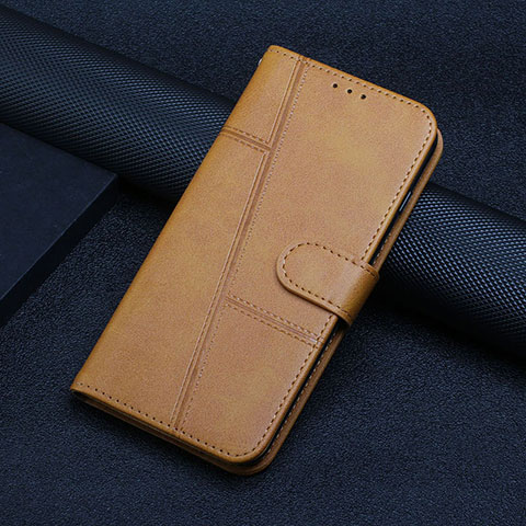 Handytasche Stand Schutzhülle Flip Leder Hülle Y01X für Xiaomi Redmi Note 12 Pro Speed 5G Hellbraun