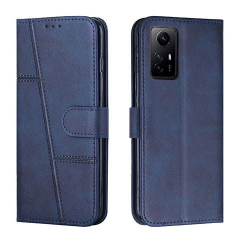 Handytasche Stand Schutzhülle Flip Leder Hülle Y01X für Xiaomi Redmi Note 12S Blau