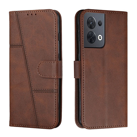 Handytasche Stand Schutzhülle Flip Leder Hülle Y01X für Xiaomi Redmi Note 13 5G Braun