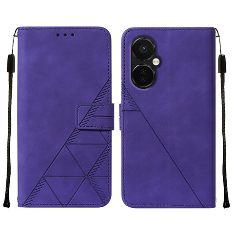 Handytasche Stand Schutzhülle Flip Leder Hülle Y02B für Oppo K11x 5G Violett