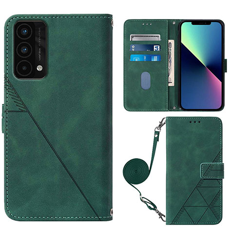 Handytasche Stand Schutzhülle Flip Leder Hülle Y02B für Realme GT Master 5G Grün