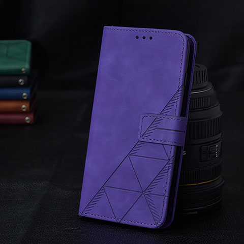 Handytasche Stand Schutzhülle Flip Leder Hülle Y02B für Samsung Galaxy A11 Violett