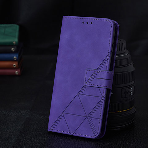 Handytasche Stand Schutzhülle Flip Leder Hülle Y02B für Samsung Galaxy A72 4G Violett