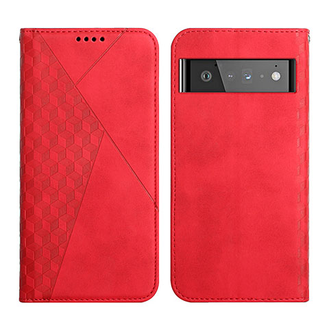 Handytasche Stand Schutzhülle Flip Leder Hülle Y02X für Google Pixel 6 Pro 5G Rot