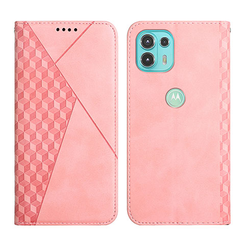 Handytasche Stand Schutzhülle Flip Leder Hülle Y02X für Motorola Moto Edge 20 Lite 5G Rosegold