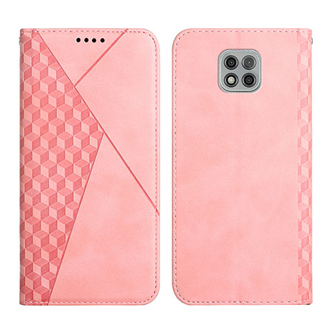 Handytasche Stand Schutzhülle Flip Leder Hülle Y02X für Motorola Moto G Power (2021) Rosegold