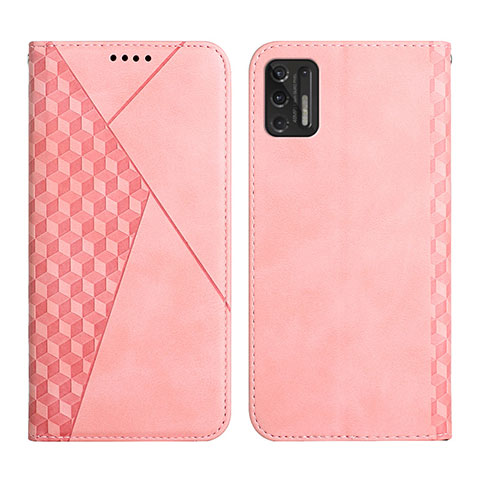 Handytasche Stand Schutzhülle Flip Leder Hülle Y02X für Motorola Moto G Stylus (2021) Rosegold