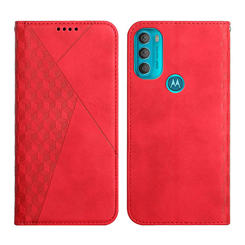 Handytasche Stand Schutzhülle Flip Leder Hülle Y02X für Motorola Moto G71 5G Rot