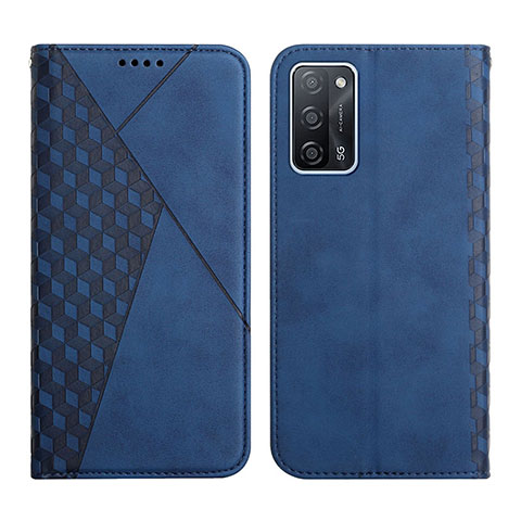 Handytasche Stand Schutzhülle Flip Leder Hülle Y02X für Oppo A53s 5G Blau