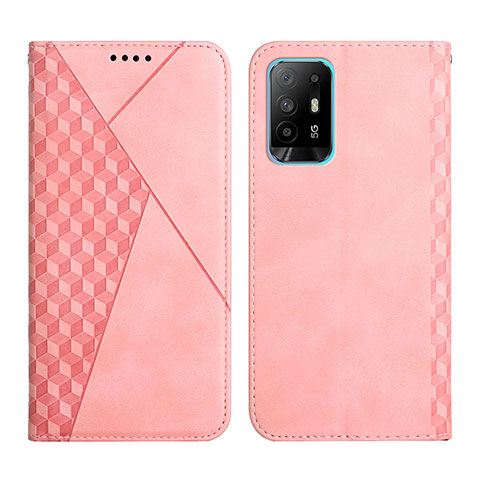 Handytasche Stand Schutzhülle Flip Leder Hülle Y02X für Oppo A94 5G Rosegold