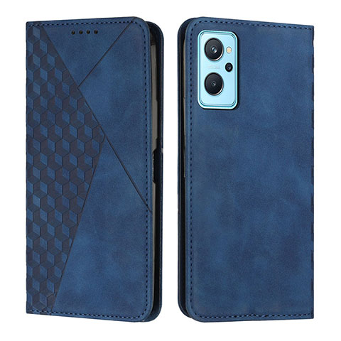 Handytasche Stand Schutzhülle Flip Leder Hülle Y02X für Realme 10T 5G Blau