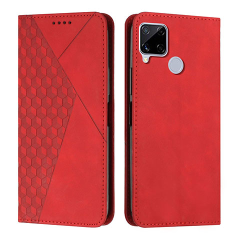 Handytasche Stand Schutzhülle Flip Leder Hülle Y02X für Realme 7i RMX2193 Rot