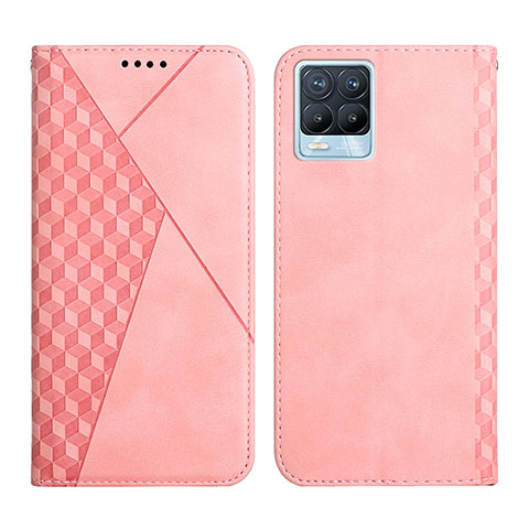 Handytasche Stand Schutzhülle Flip Leder Hülle Y02X für Realme 8 4G Rosegold