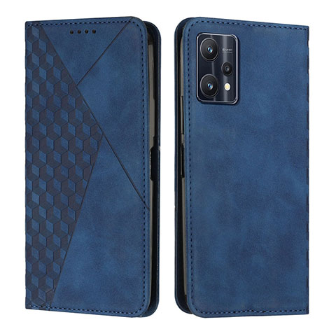 Handytasche Stand Schutzhülle Flip Leder Hülle Y02X für Realme 9 Pro 5G Blau