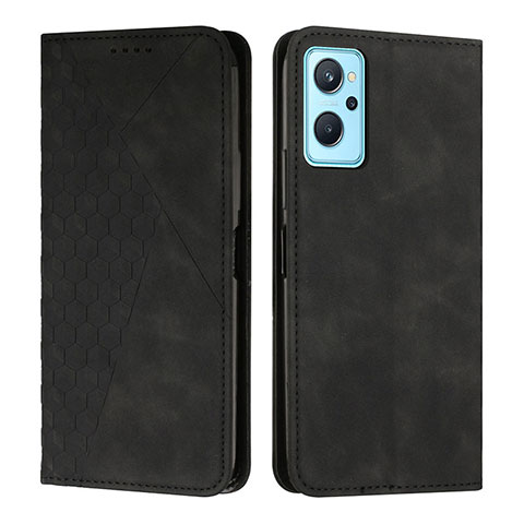 Handytasche Stand Schutzhülle Flip Leder Hülle Y02X für Realme 9i 5G Schwarz