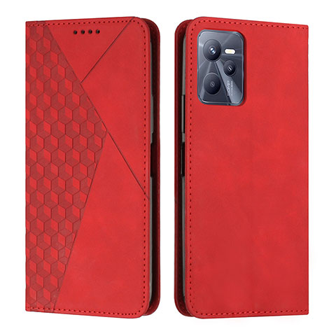 Handytasche Stand Schutzhülle Flip Leder Hülle Y02X für Realme C35 Rot