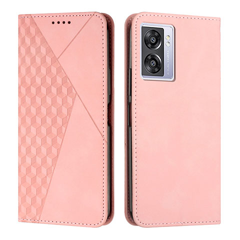 Handytasche Stand Schutzhülle Flip Leder Hülle Y02X für Realme Q5i 5G Rosegold