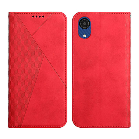 Handytasche Stand Schutzhülle Flip Leder Hülle Y02X für Samsung Galaxy A03 Core Rot