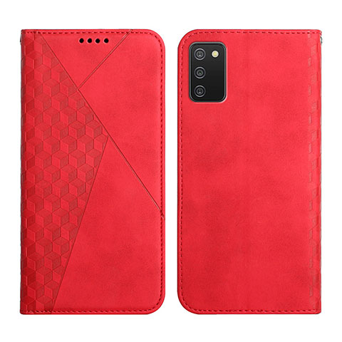 Handytasche Stand Schutzhülle Flip Leder Hülle Y02X für Samsung Galaxy A03s Rot