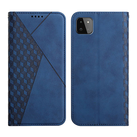 Handytasche Stand Schutzhülle Flip Leder Hülle Y02X für Samsung Galaxy A22 5G Blau