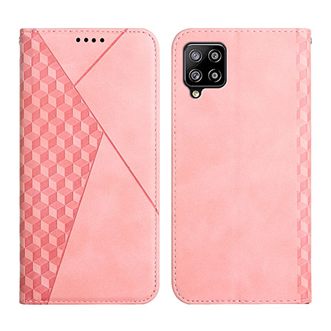 Handytasche Stand Schutzhülle Flip Leder Hülle Y02X für Samsung Galaxy A42 5G Rosegold