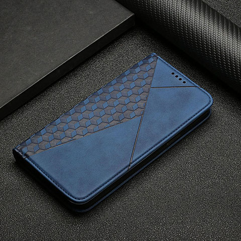 Handytasche Stand Schutzhülle Flip Leder Hülle Y02X für Samsung Galaxy A51 4G Blau