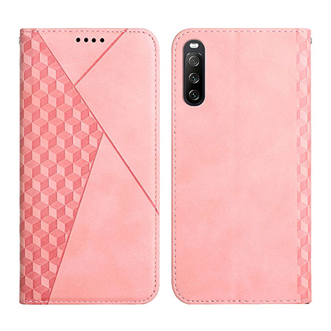 Handytasche Stand Schutzhülle Flip Leder Hülle Y02X für Sony Xperia 10 III Lite Rosegold