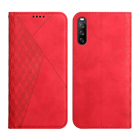 Handytasche Stand Schutzhülle Flip Leder Hülle Y02X für Sony Xperia 10 III SO-52B Rot